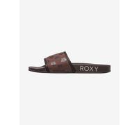 Roxy Slippy Print Flip Flops chocolate brown Women - 36