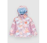 Roxy - Ski/snowboard Jacket - Snowy Tale Jacket Coral Chic Papercut - Kid Size 6-7 y - Pink Pink 6-7 y