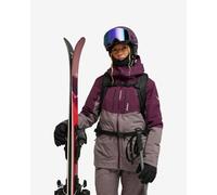 Roxy Stretch Purelines GORE-TEX hooded jacket burgundy grey women - XS