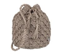 Roxy Stylish Woven Pattern Paper Fabric Straw Crossbody Bag, Doubtful Beachcomber, One Size