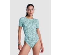 Roxy Sun Babe Ss Onesie Lycra oil green wildside psley L