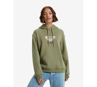 Roxy Surf Stoked Brushed Art Hoodie Olive Green Women - S