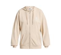 Roxy Surf Stoked Zip Terry - Women Beige Zip-Up Hoodie