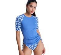 Roxy The Classic Short Sleeve T-Shirt Blue White Women - M