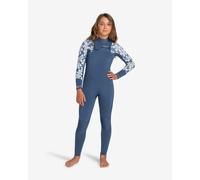 Roxy Swell Series 4/3 Wetsuit Long Sleeve Navy Blue White Kids - 14