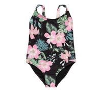 Roxy Swimsuit Shadow Floral ONE Piece Girls Black 10