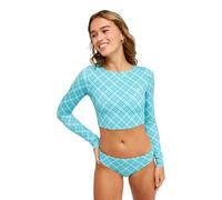 Roxy The Beach Babe Long Sleeve Rash Guard Blue M Woman