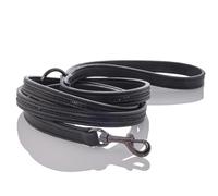 Roxy - The Crystal Bling Leash Durable Heavy Duty Vegan Leather with Brass and Crystals Pet Leashes, 6 Ft. for Small, Medium and Large Dogs, Black Bling, One Size