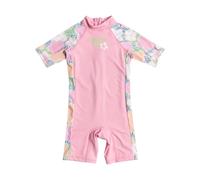 Roxy Tiny Flower - Lycra One Piece Short Sleeve for Girls 2-7 Years ERLWR03298, Blue-Ultramarine Teenie Flower, 4 ans
