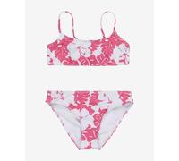 Roxy Totally Iconic pink and white girl's bikini - 16