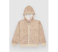 Roxy Twenty Five Miles Brshd Kids Hoodie parchment animal floral T12