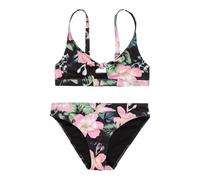 Roxy Two-Piece Outfit Shadow Floral Bralette Set Girls Black 14