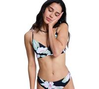 Roxy Essentials Pt Wrap Bralette Bikini Top Black M Woman