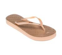 Wedge flip-flops for women Roxy Viva Higher Argenté 42