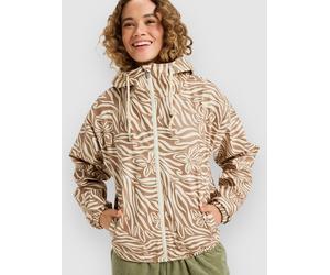 Roxy Wait For Me Printed Jacket parchment animal flrl big L