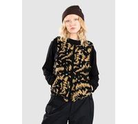 Roxy Waves Of Warmth Easy Insulator Vest anthracite big flowers XS