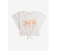 Roxy We Go To Sea Short Sleeve T-Shirt White Orange Women - XS