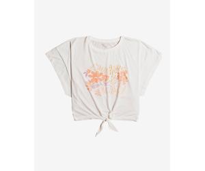 Roxy We Go To Sea Short Sleeve T-Shirt White Orange Women - XS