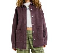 Roxy - Women's corduroy overshirt - Kick Back Washed Cord Shirt Huckleberry for Women - Size M - Purple Purple