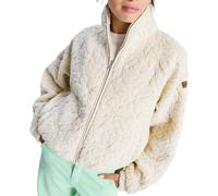 Roxy - Women's zipped Fleeces Jumper - Blurry Cloud Parchment for Women in Recycled Polyester - Size S - White White S