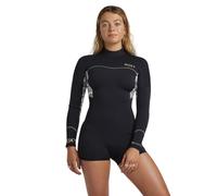 Roxy Long Sleeve Back Zip Springsuit 2.0 SWELL SERIES LS BZ QLOCK Young Womens White 2