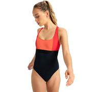 Roxy Womens Active Colorblk One Piece Swimsuit - Anthracite - S