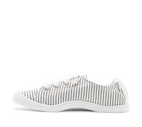 Roxy Women's Bayshore Slip on Shoe Sneaker, Black Pinstripe Exc, 4 UK