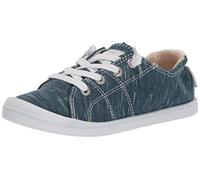 Roxy Women's Bayshore Slip on Shoe Sneaker, Teal, 8.5