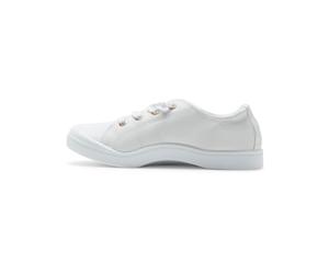 Roxy Women's Bayshore Slip on Shoe Sneaker, White Pu, 7 UK