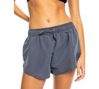 Roxy Women's Beach Casual Loose Fitted, Elastic Waist Drawcord Swim Shorts, Quick-Dry Board, Marine, Medium
