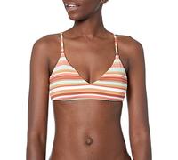 Roxy Women's Beach Classics Athletic Bikini Top, Baked Clay Endless Summer STRI, Medium