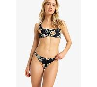 Roxy - Women's Print Beach Classics Moderate - Bikini bottom size L, black