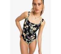 Roxy Womens Beach Classics One Piece Swimsuit - Black, Black, Size M, Women Black