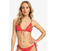 Roxy Womens Beach Classics Strappy Triangle Separate Top Swimsuit, Red, Size Xs, Women Red