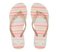 Roxy Women's Bermuda Sandal Flip Flop, Champagne Stripe 233, 8 UK