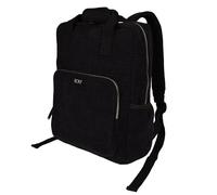 Roxy Women's Feeling Good Stylish Soft Corduroy Backpack with Padded Shoulder Straps and Exterior Storage, Anthracite W/Padded Handle, 13L US, Feeling Good Stylish Soft Corduroy Backpack With Padded