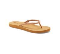 ROXY WOMENS FLIP FLOPS.COSTAS FAUX LEATHER ROSE GOLD BEACH STRAPPY SANDALS S25