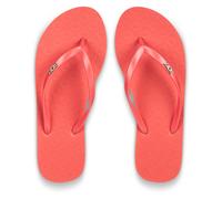 ROXY WOMENS FLIP FLOPS.NEW VIVA IV POPPY RED BEACH SURF THONGS GIRLS SANDALS S25