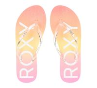 ROXY WOMENS FLIP FLOPS.NEW VIVA JELLY SUNSET PINK RUBBER THONGS SURF SANDALS S25