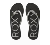Roxy Women's Viva Sparkle Sandals, Black/Silver/Black, 39 EU
