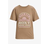 ROXY - Womens Hangloose Poster T-Shirt - Portabella - Casual Short Sleeve Tee