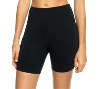 Roxy Heart Into It Biker - Women Black Sport Biker Shorts