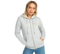 Roxy Womens Itia Zip Sherpa Logo (Sgrh) Vest, Heritage Heather, M UK