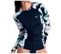 Roxy - Women's L/S Zip Lycra - Lycra size S, blue