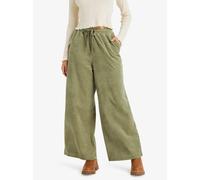 ROXY - Womens Lekeitio Knit Corduroy Trousers - Oil Green - Casual Trousers