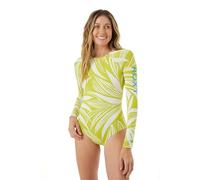 Roxy Women's Long Sleeve Surf Suit-Onesie Fitted Rash Guard Swimsuit - UPF 50+, Back Zip Closure, Quick-Dry, Swimwear, Kiwi, XL