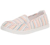 Roxy Women's Minnow VII Loafer Flat, White/Pink/Multi 231, 6 UK