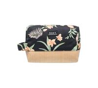 Roxy Womens Misty Jetties Travel Cube | Makeup Bag | Toiletries | Storage Case | Vacation | Small | Floral | Tropical | Anthracite Island Escape