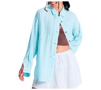 Roxy - Women's Morning Shine Stripe - Blouse size M, blue