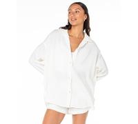 Roxy Women's Morning Time Button Up, Egret, XL